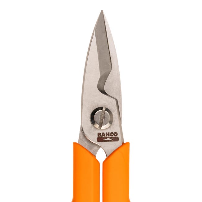 Bahco Electrician Scissors (Bimaterial Handle)