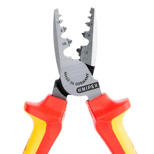 Insulated Crimping Pliers 180 mm Knipex