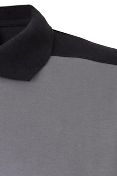 Grey short-sleeved cotton polo shirt, Velilla