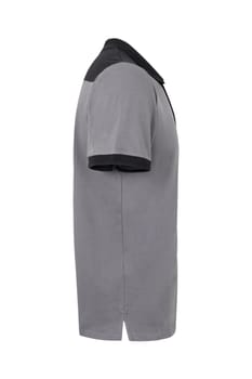 Grey short-sleeved cotton polo shirt, Velilla