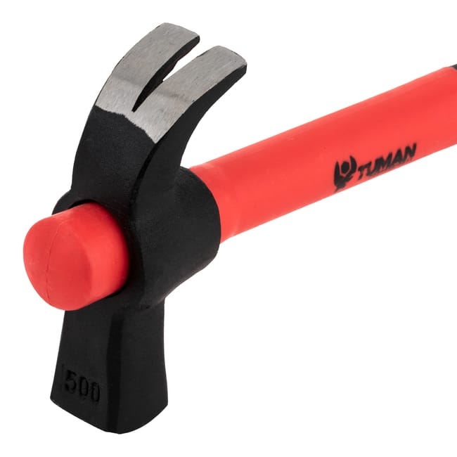 Professional One-Face Carpenter's Hammer - 500g Head,Bimaterial Handle