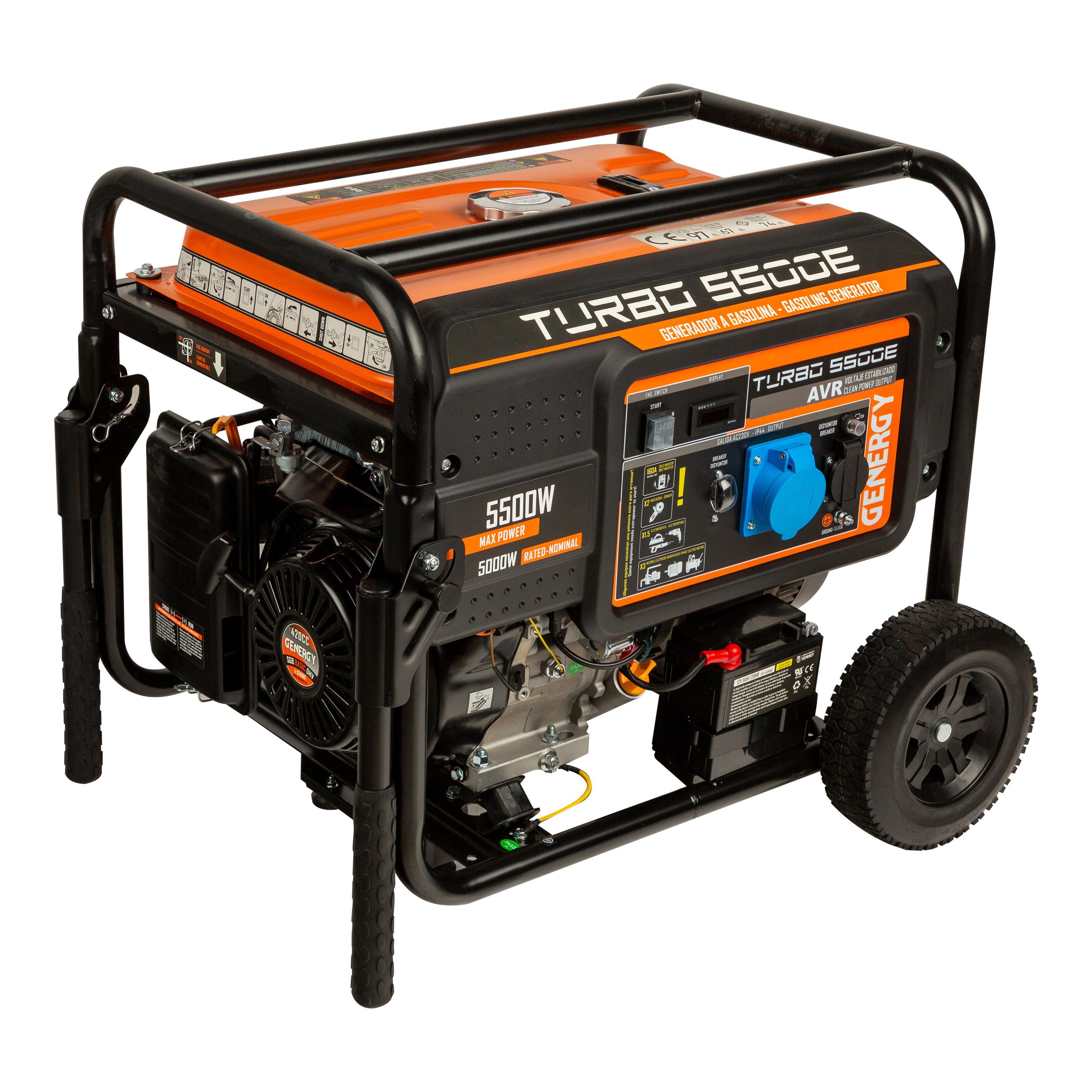 Genergy Turbo 5500E Gasoline Generator – 5500W