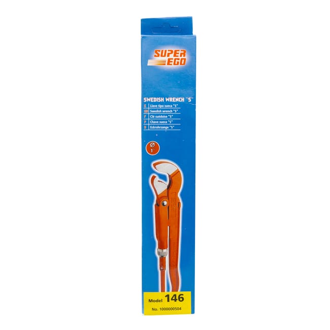 Super Ego Swedish Wrench 40 × 320 mm S-Shaped Jaw – Chrome Vanadium