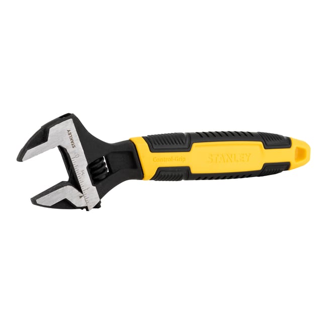 Stanley Adjustable Wrench 36 × 250 mm Bi-Material Handle 