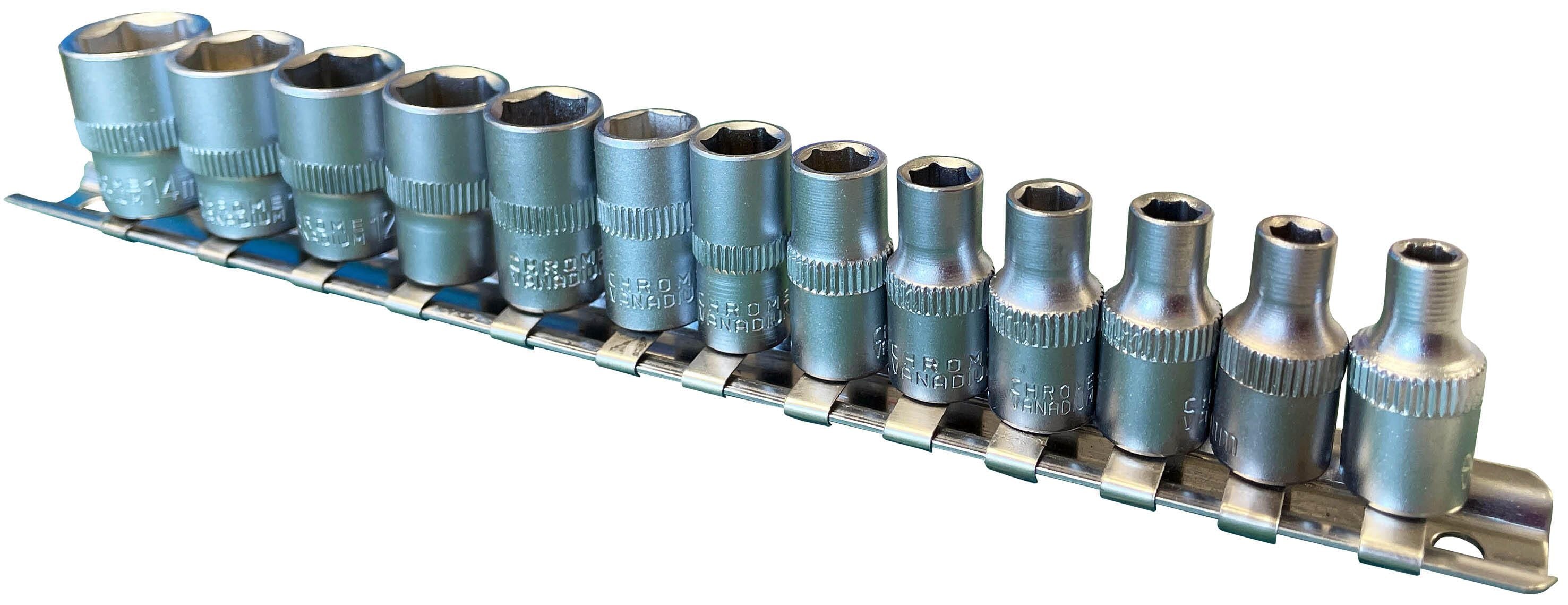 13-Piece-Drive Socket Set - Metric Sizes 4mm to 14mm