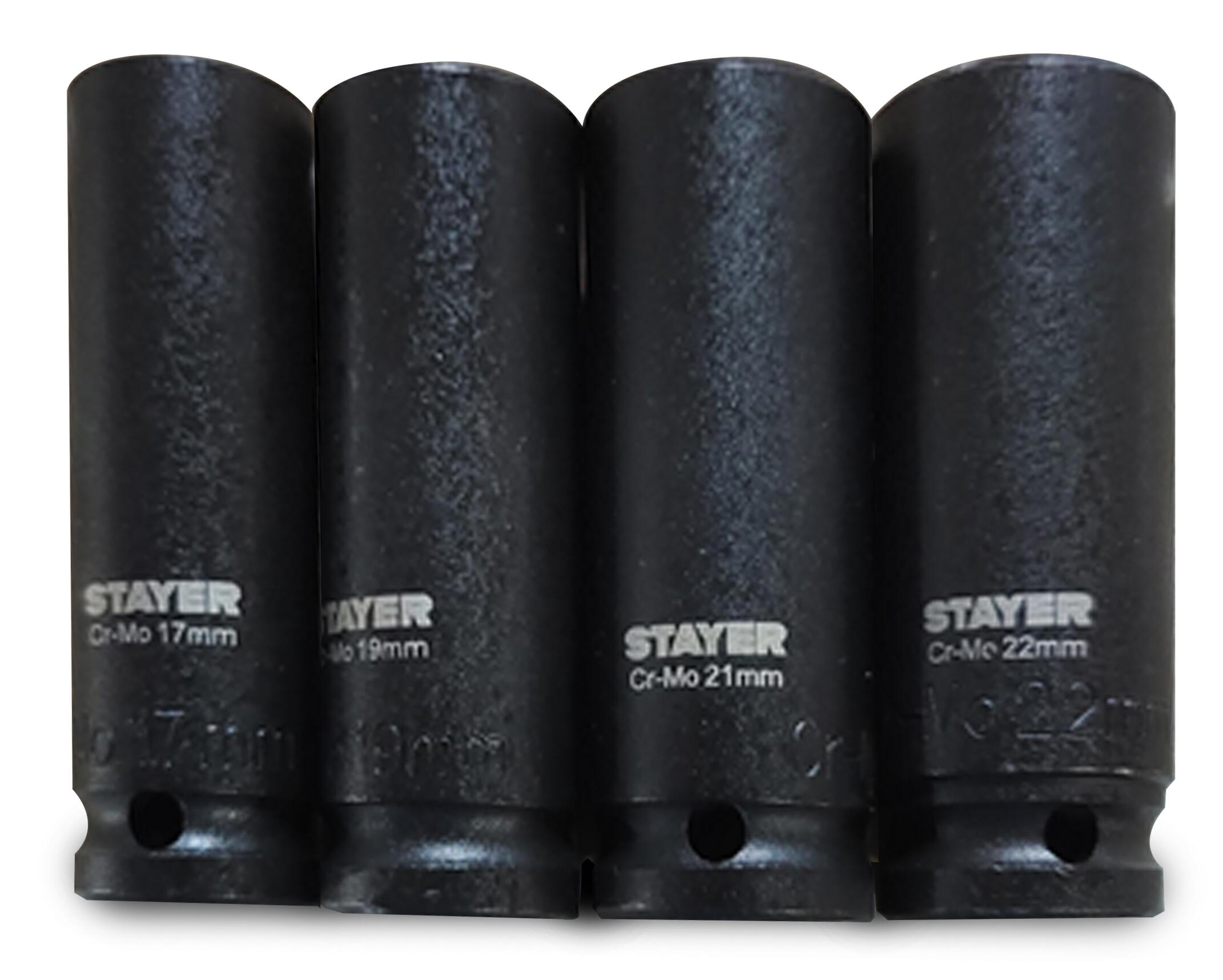 Stayer Impact Socket Set - 4 Pieces (17mm, 19mm, 21mm, 22mm)