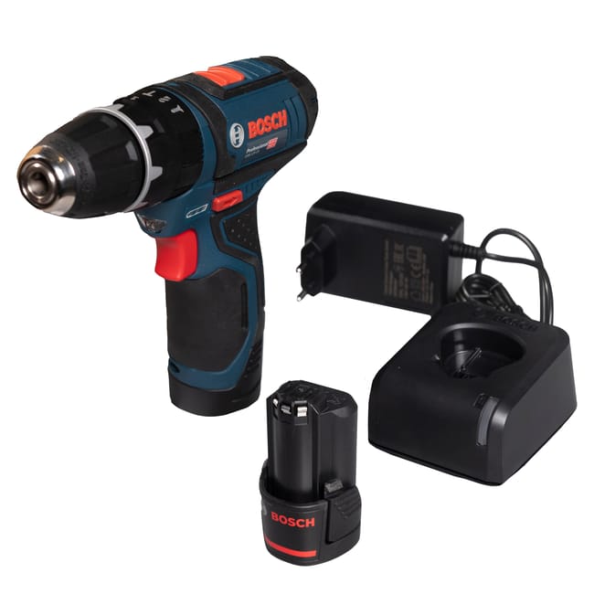 Bosch GSB 12V-15 12V Cordless Percussion Drill Kit – 2.0Ah Battery