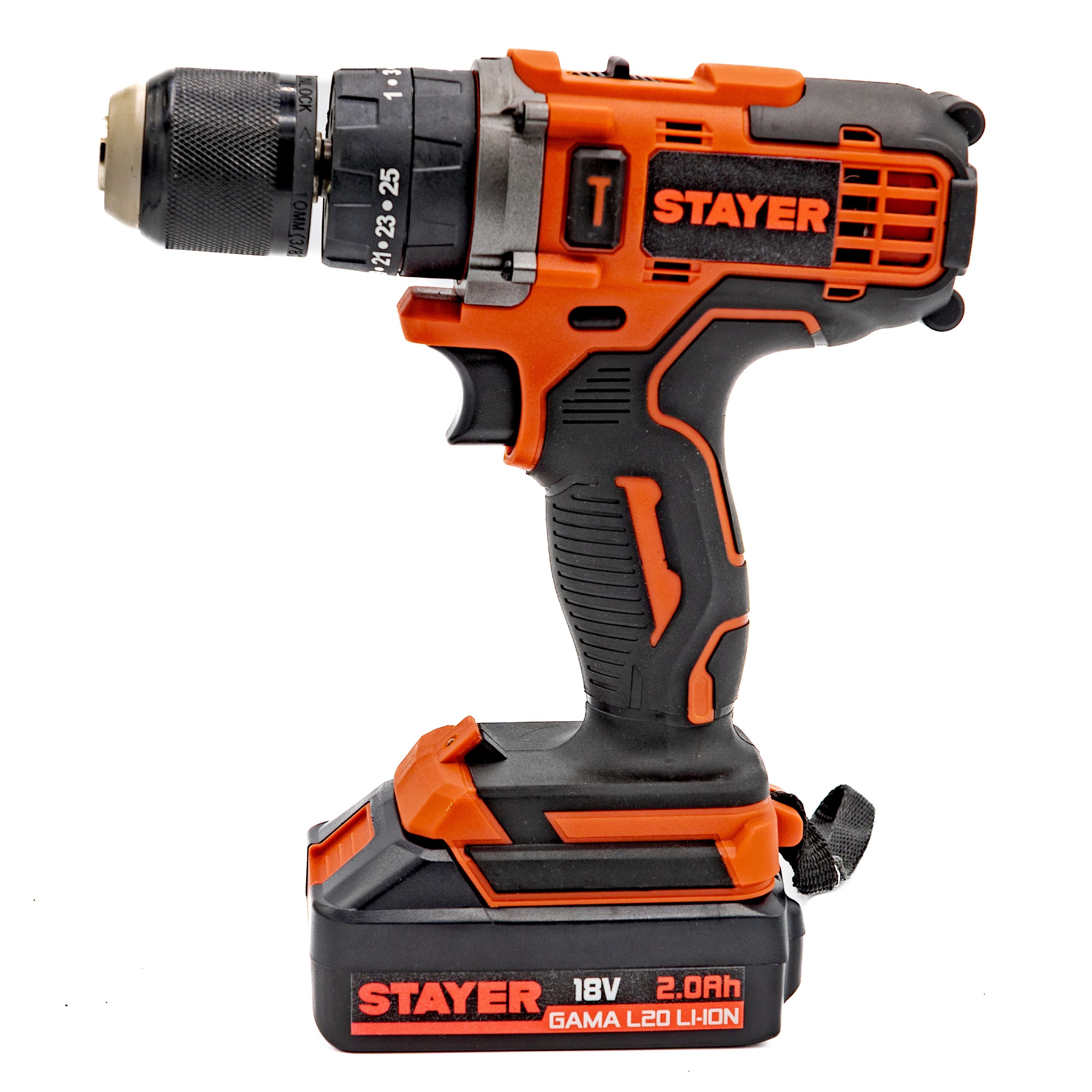 Stayer PB18 B L20 PK 18V Cordless Percussion Drill Kit – 2 × 4.0Ah 