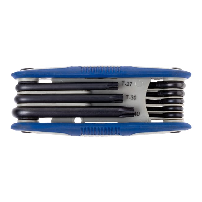 IRIMO 8-Piece Torx Folding tool showing T-27, T-30, and T-40 sizes for precise fastening and maintenance.