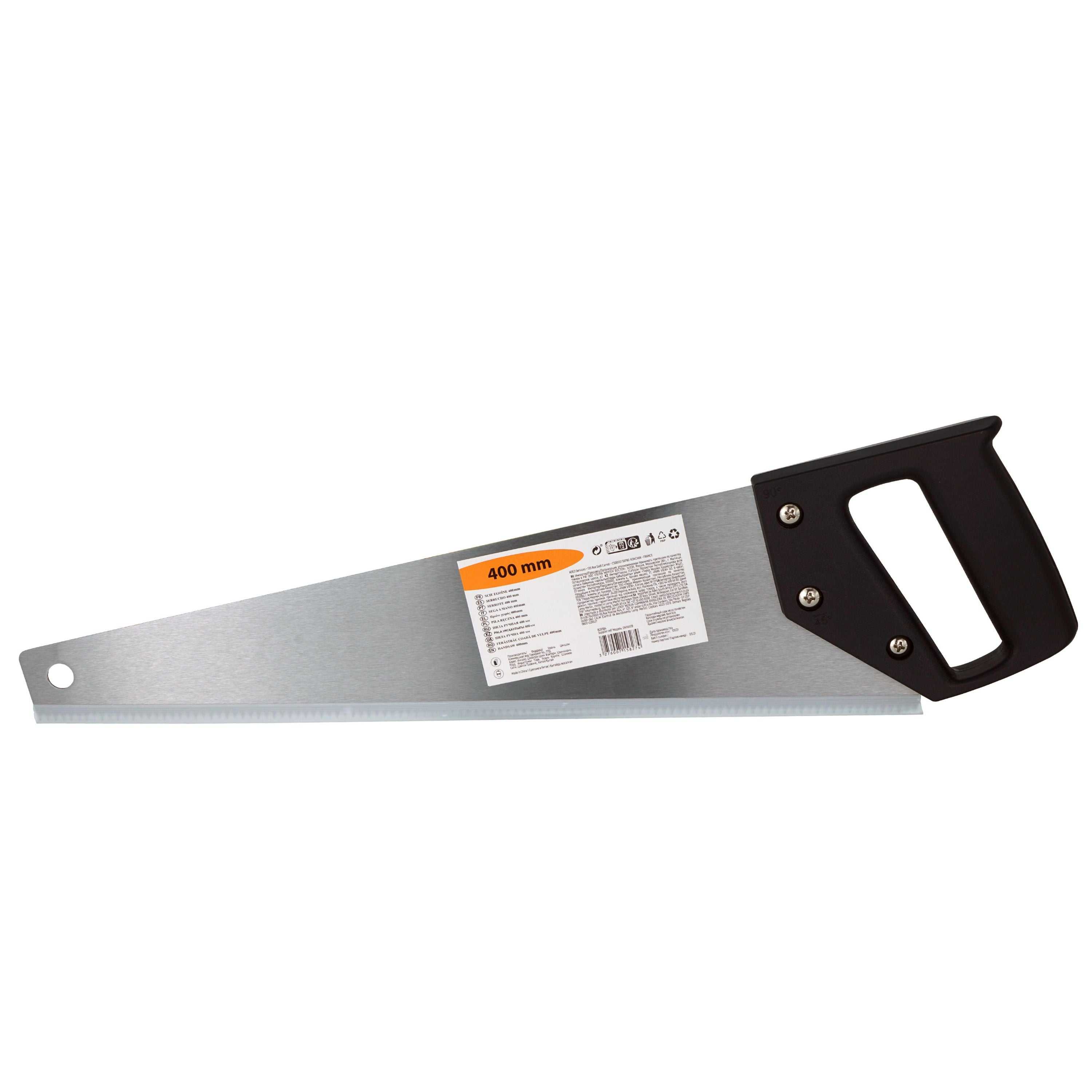 400 mm Wood Hand Saw – Hardened Steel Blade with Triple-Bevel Teeth 