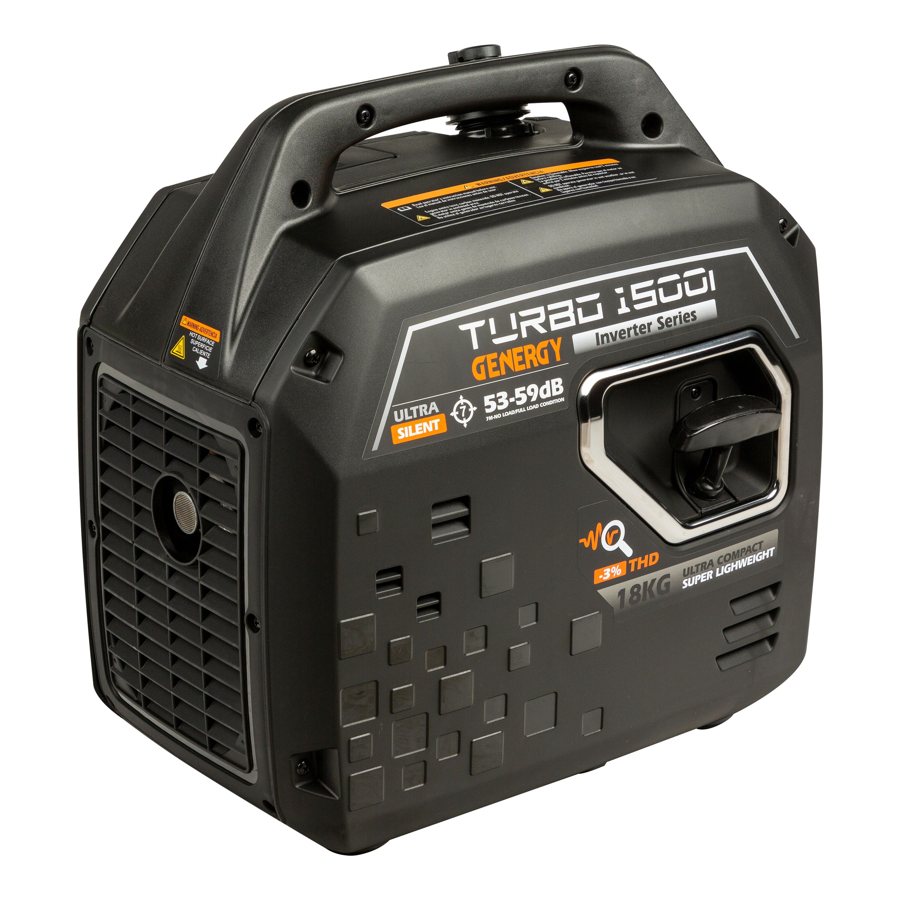 Genergy Turbo 1500i Gasoline Inverter Generator – 1600W