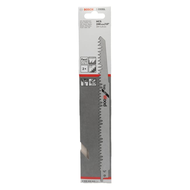 Bosch S1531L Reciprocating Saw Blades 2-Pack