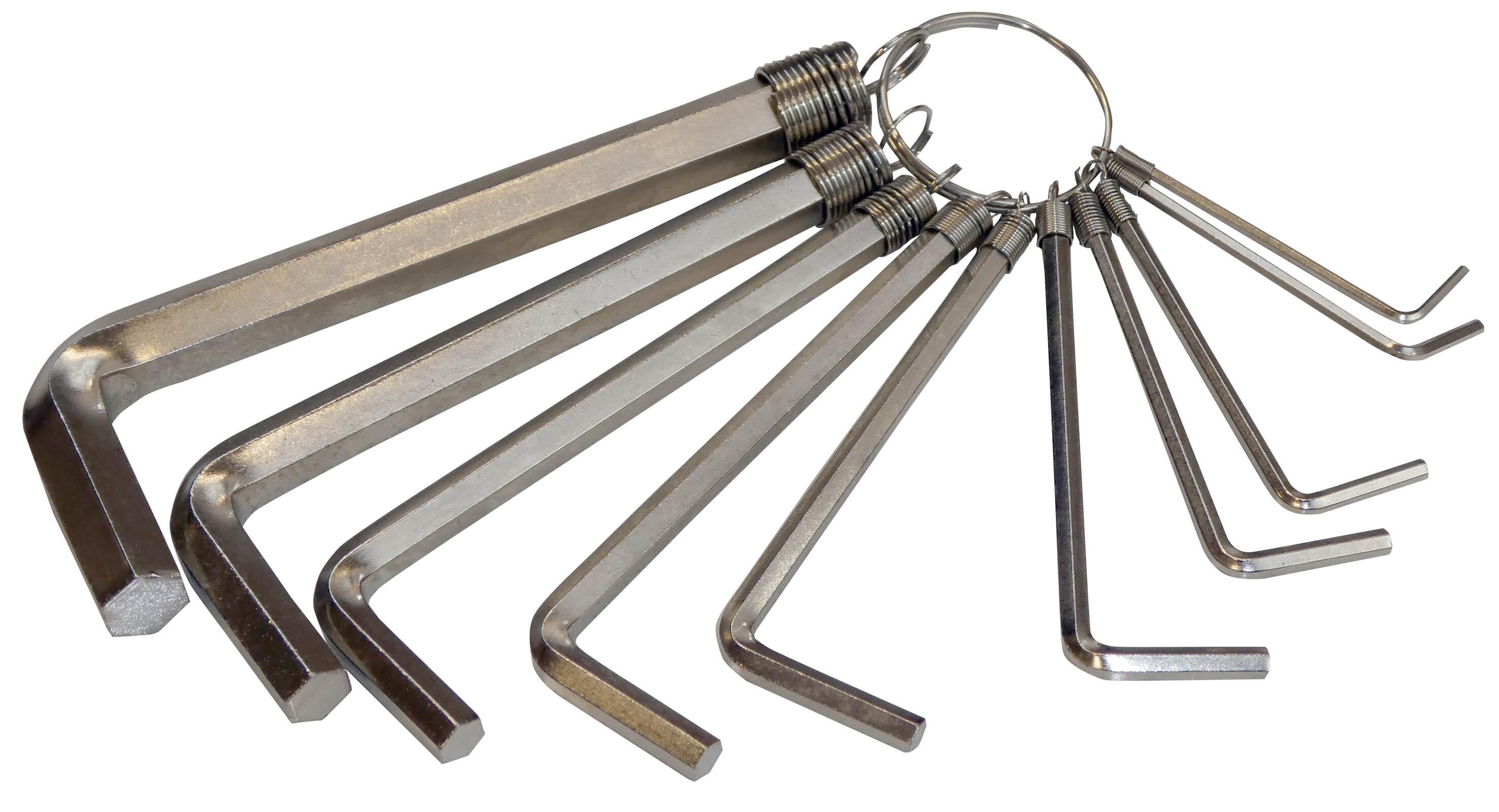10-Piece Chrome Vanadium Hex Key Set