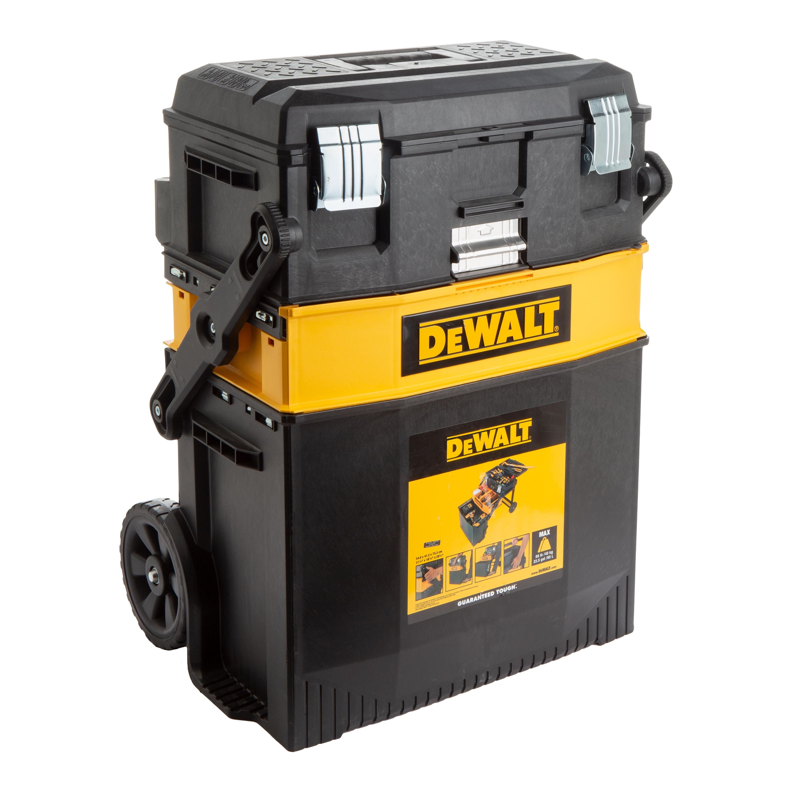DeWalt Mobile Workshop 54.9 × 73.3 × 41.3 cm – Yellow/Black