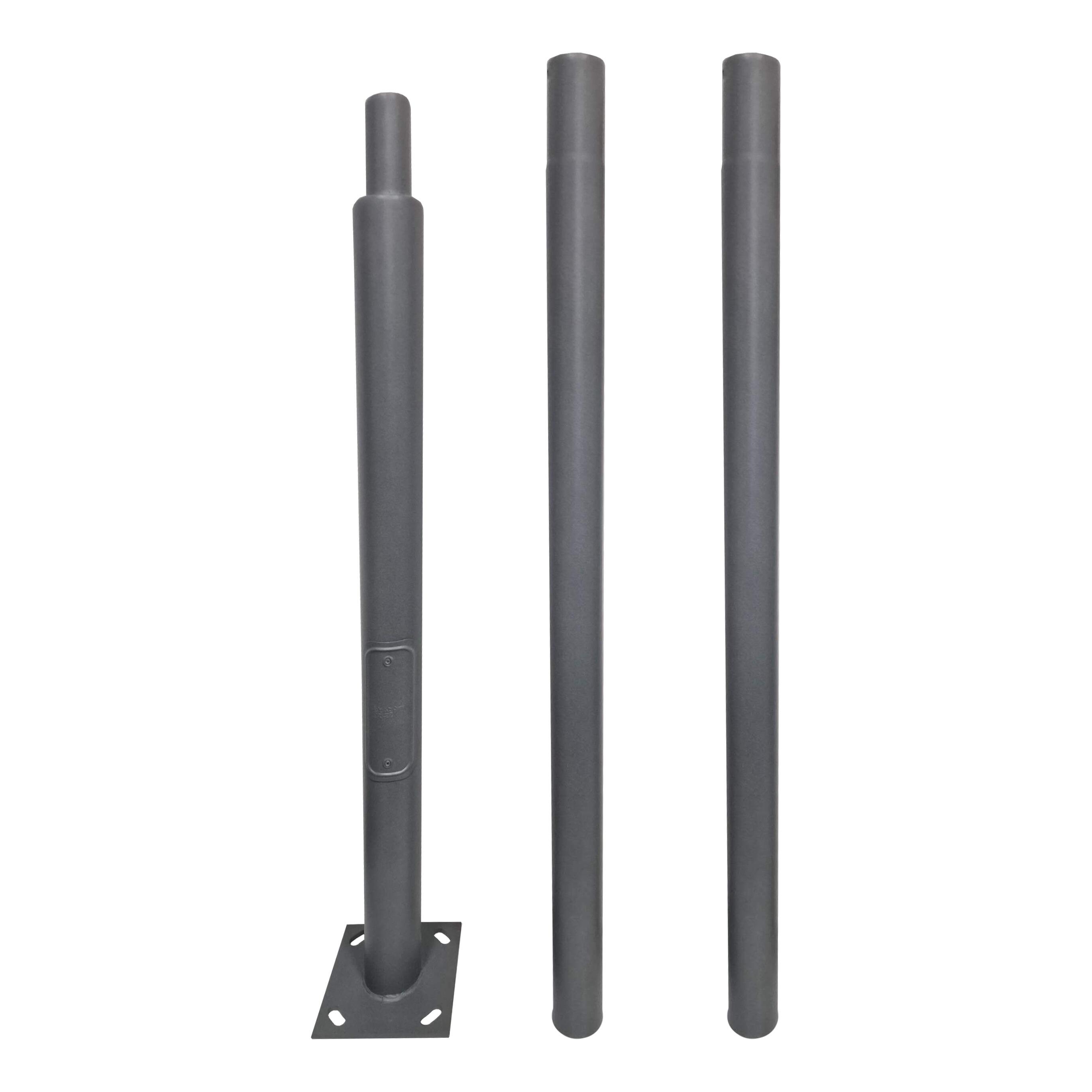 Universal Street Light Pole with Access Panel 3 m – Grey Outdoor